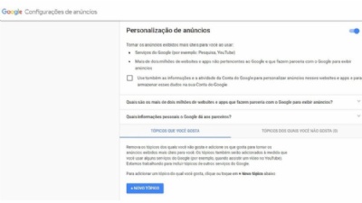 Como descobrir e apagar as informaes que o Google tem de voc Pgina de privacidade do Google (Foto: BBC Brasil) 